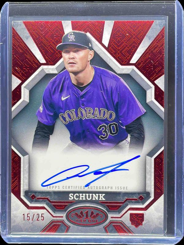 2025 Topps Tier One #BOA-AS Break Out Autographs - Red Foil /25