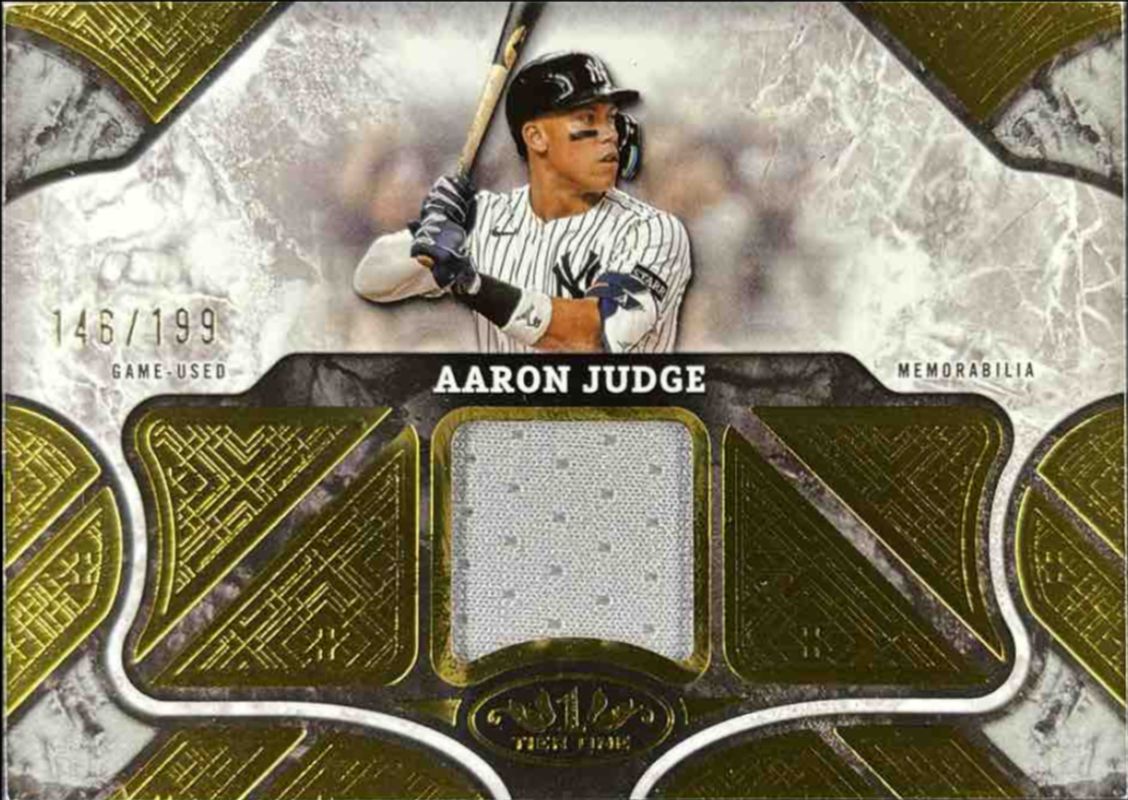 Aaron Judge 2025 Topps Tier One #T1R-AJ Tier One Relics /199 RAW