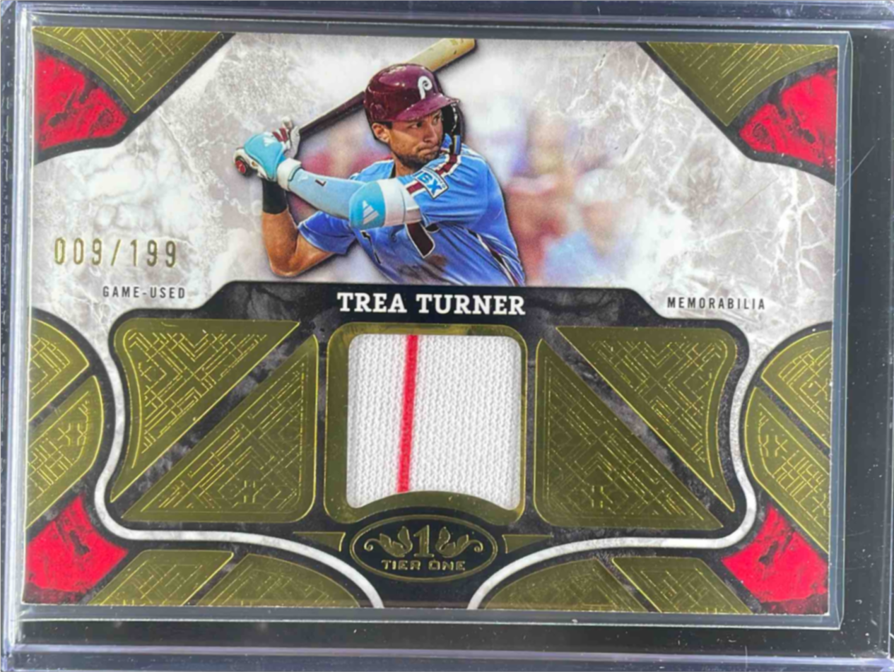 Trea Turner 2025 Topps Tier One #T1R-TT Tier One Relics /199 Price 