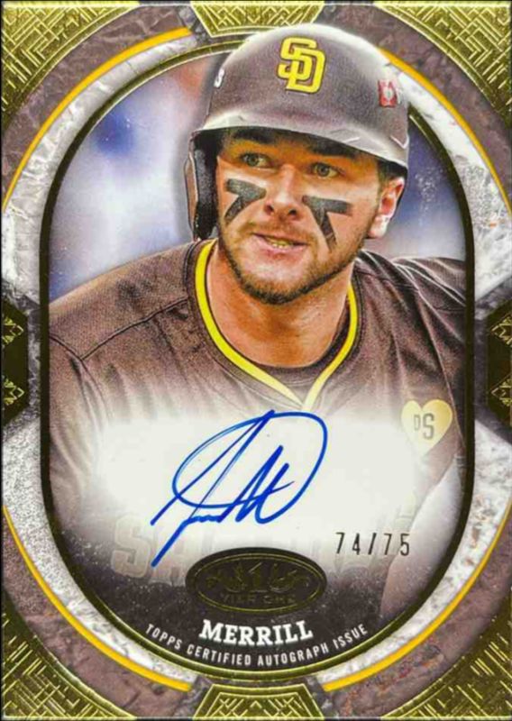 Jackson Merrill 2025 Topps Tier One #TOS-JM Tier One Shots /149 RAW