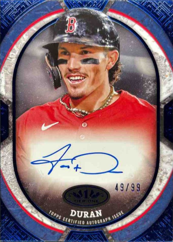 Jarren Duran 2025 Topps Tier One #TOS-JD Tier One Shots /149 RAW
