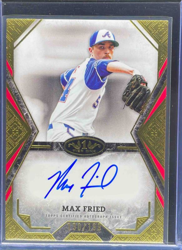 Max Fried 2025 Topps Tier One #TOTA-MF Tier One Talent Autographs RAW
