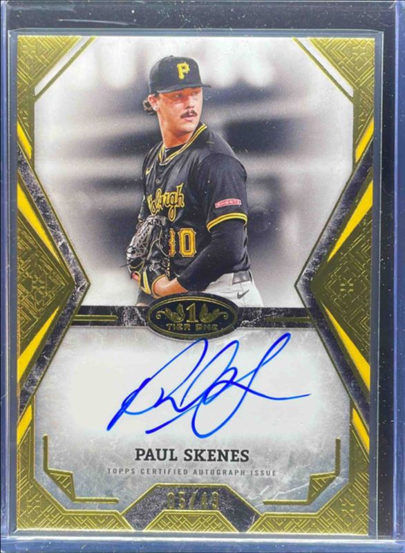 Paul Skenes 2025 Topps Tier One #TOTA-PS Tier One Talent Autographs RAW