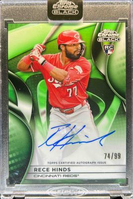 2025 Topps Chrome Black #CBA-RHI Autographs - Green Refractor /99