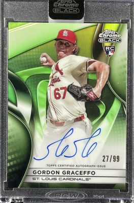 2025 Topps Chrome Black #CBA-GG Autographs - Green Refractor /99
