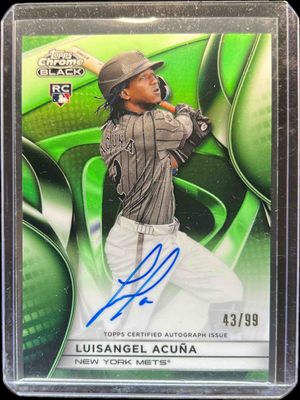 2025 Topps Chrome Black #CBA-LAC Autographs - Green Refractor /99
