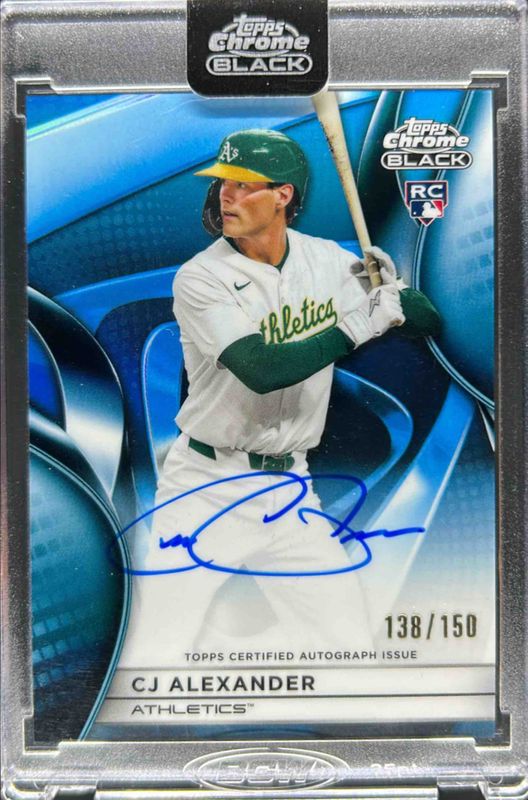 2025 Topps Chrome Black #CBA-CA Autographs - Blue Refractor /150