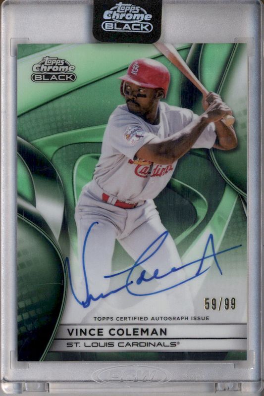 2025 Topps Chrome Black #CBA-VC Autographs - Green Refractor /99