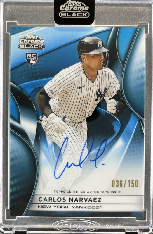 2025 Topps Chrome Black #CBA-CAN Autographs - Blue Refractor /150