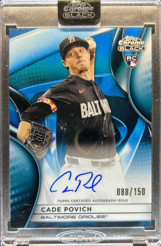 2025 Topps Chrome Black #CBA-CP Autographs - Blue Refractor /150