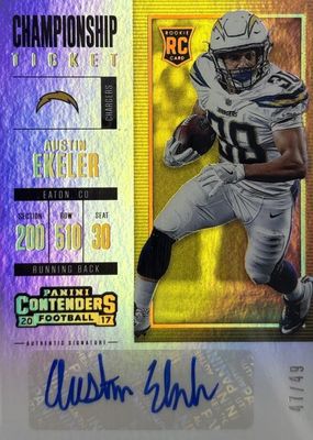 2017 Contenders #244 Rookie Ticket Auto - Championship Ticket (/49)