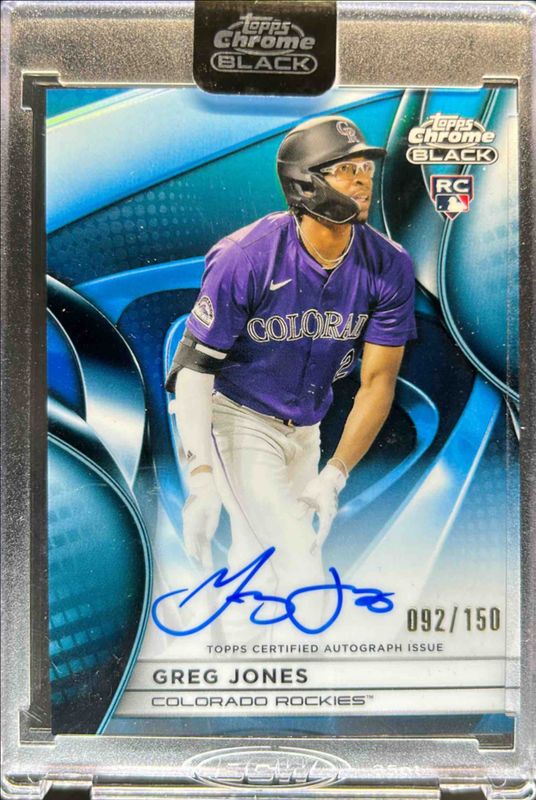 2025 Topps Chrome Black #CBA-GJ Autographs - Blue Refractor /150