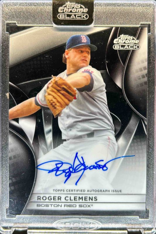 Roger Clemens 2025 Topps Chrome Black #CBA-RC Autographs RAW