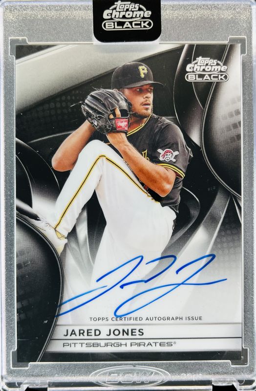 Jared Jones 2025 Topps Chrome Black #CBA-JJO Autographs RAW