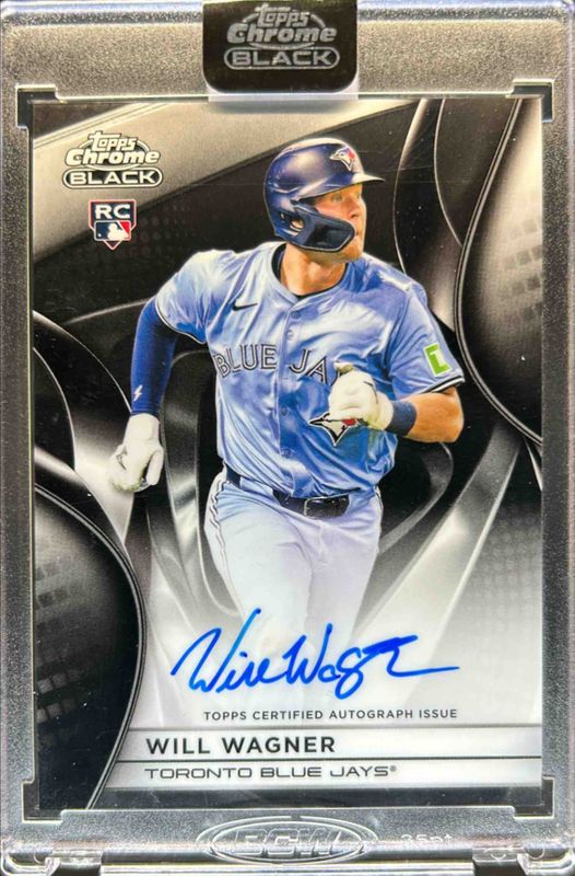 Will Wagner 2025 Topps Chrome Black #CBA-WW Autographs Rookie RAW