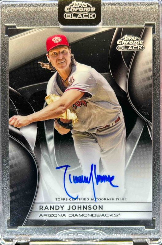 Randy Johnson 2025 Topps Chrome Black #CBA-RJ Autographs RAW