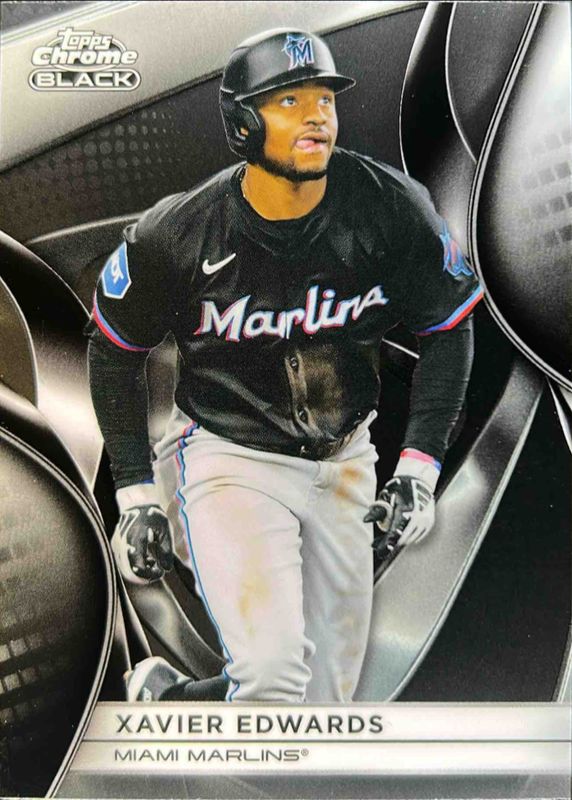 Xavier Edwards 2025 Topps Chrome Black #74 Base RAW