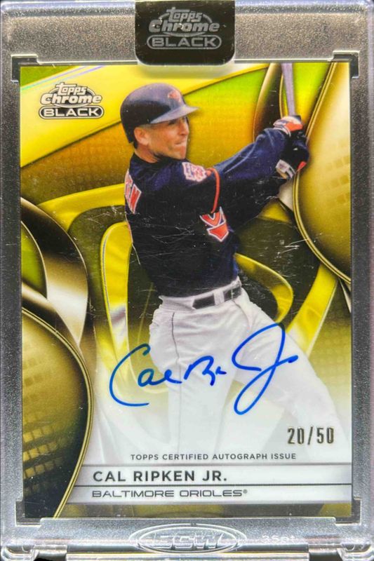 Cal Ripken, Jr. 2025 Topps Chrome Black #CBA-CR Autographs - Gold Refractor /50 RAW