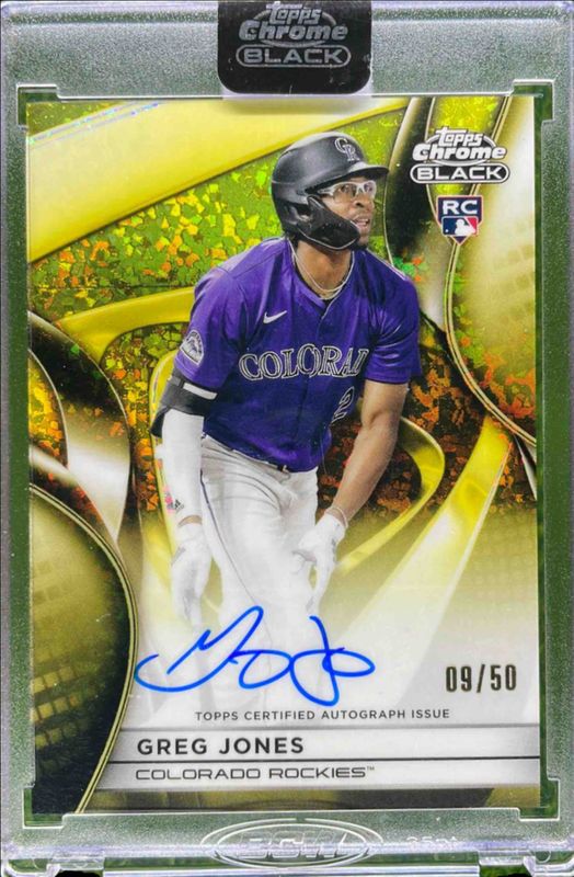 2025 Topps Chrome Black #CBA-GJ Autographs - Gold Refractor /50