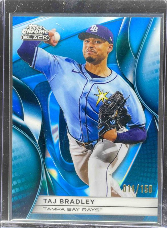 2025 Topps Chrome Black #116 Blue Refractor /150