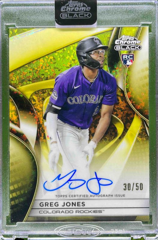 2025 Topps Chrome Black #CBA-GJ Autographs - Gold Mini-Diamond Refractor /50