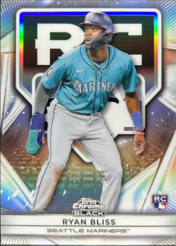 Ryan Bliss 2025 Topps Chrome Black #7 Rookie Design Variations RAW