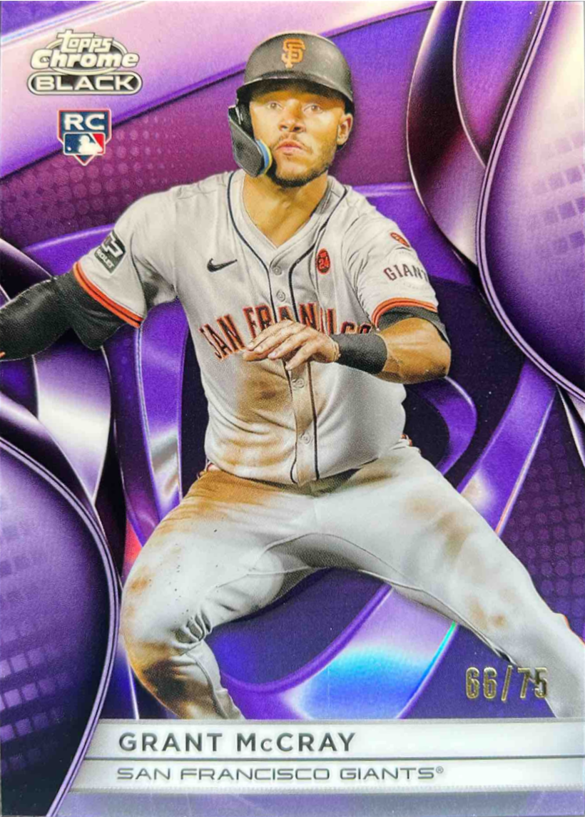 Grant McCray 2025 Topps Chrome Black #48 Purple Refractor /75 Price ...