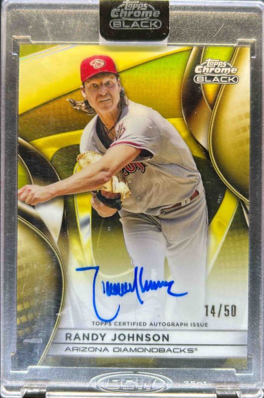 Randy Johnson 2025 Topps Chrome Black #CBA-RJ Autographs - Gold Refractor /50 RAW