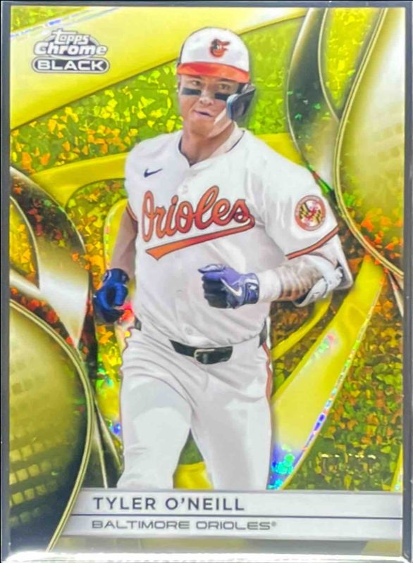 2025 Topps Chrome Black #86 Gold Mini Diamond Refractor /50