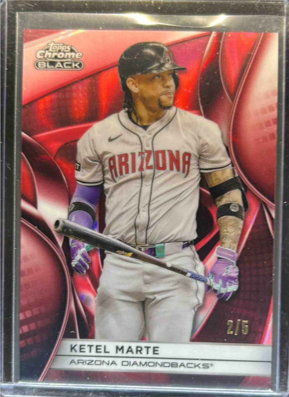 Ketel Marte 2025 Topps Chrome Black #35 Red Refractor /5 Price