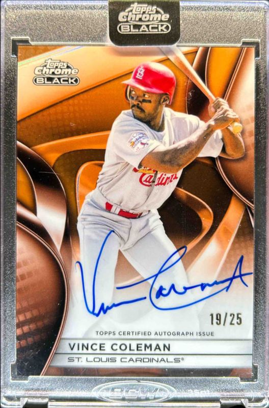 2025 Topps Chrome Black #CBA-VC Autographs - Orange Refractor /25