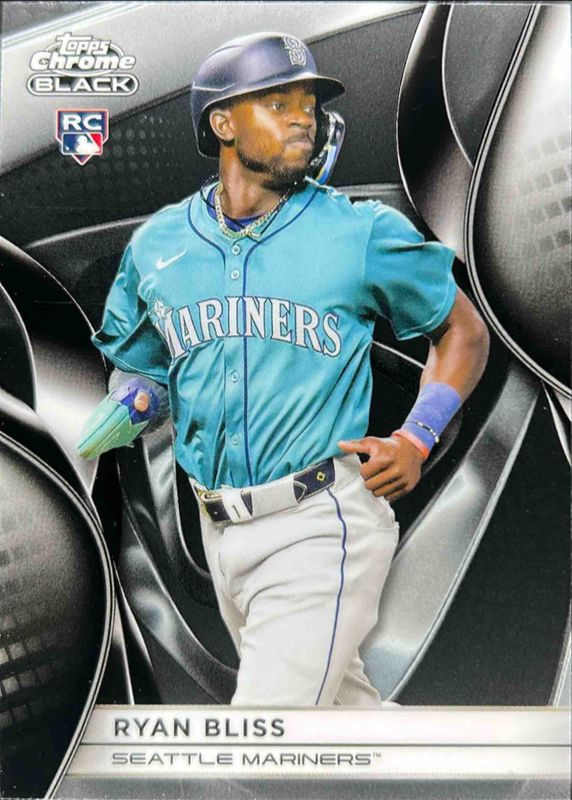 Ryan Bliss 2025 Topps Chrome Black #33 Base Rookie RAW