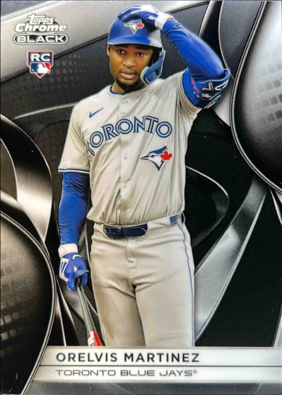 Orelvis Martinez 2025 Topps Chrome Black #88 Base Rookie RAW