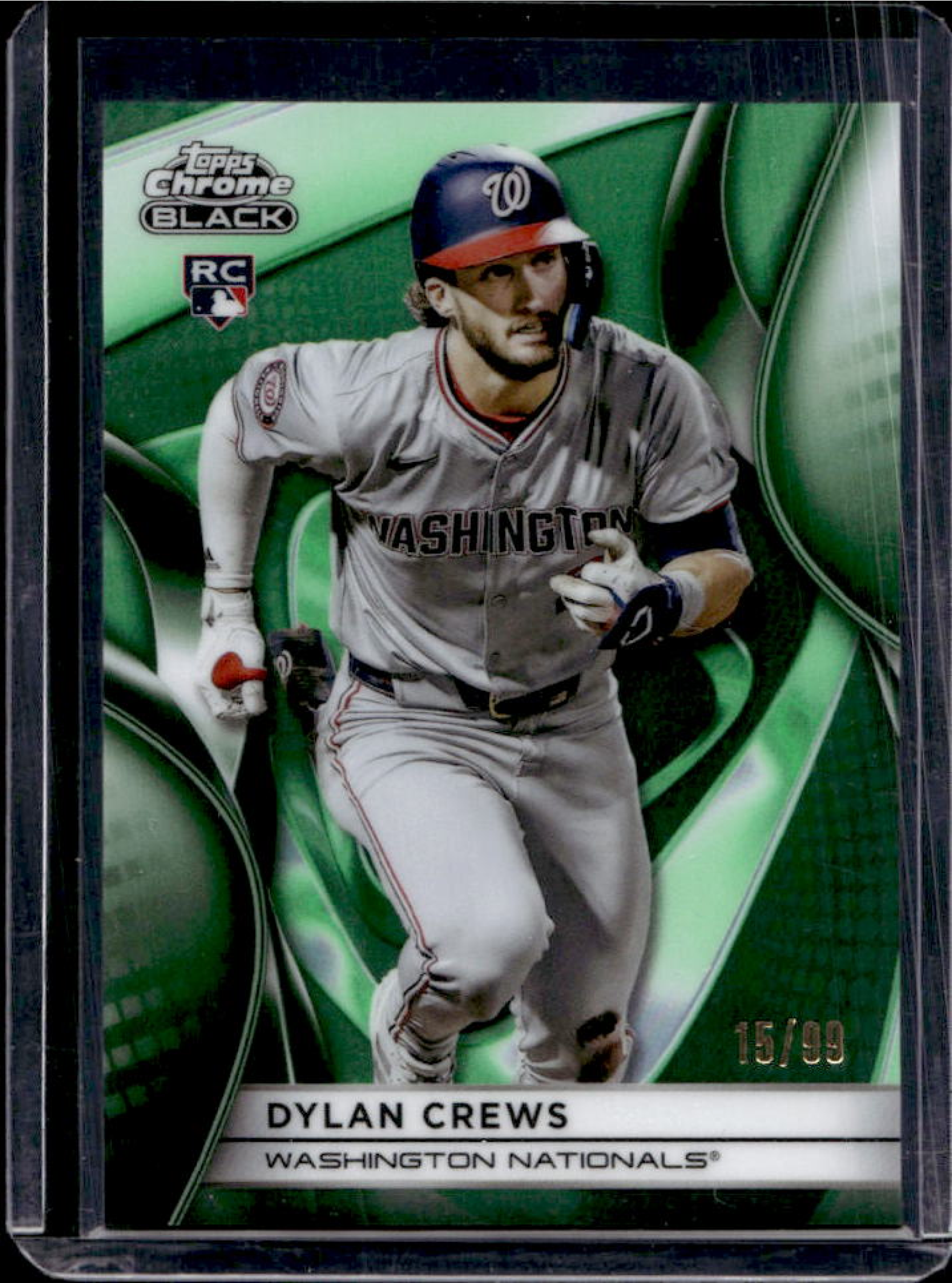 Dylan Crews 2025 Topps Chrome Black #127 Green Refractor /99 Price