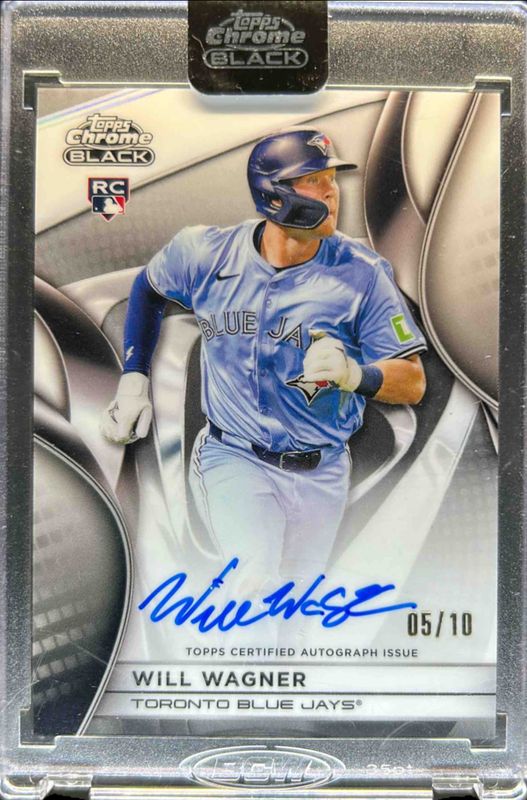 Will Wagner 2025 Topps Chrome Black #CBA-WW Autographs - White Refractor /10 Rookie RAW