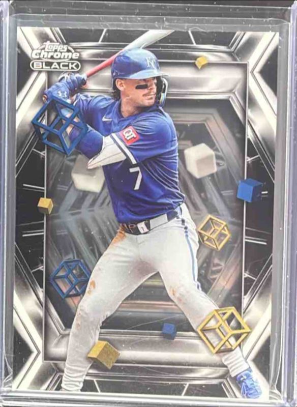 Bobby Witt 2025 Topps Chrome Black #DOD-10 Depth of Darkness RAW