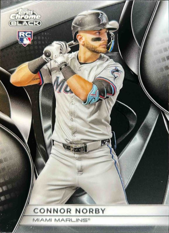 Connor Norby 2025 Topps Chrome Black #29 Base Rookie RAW