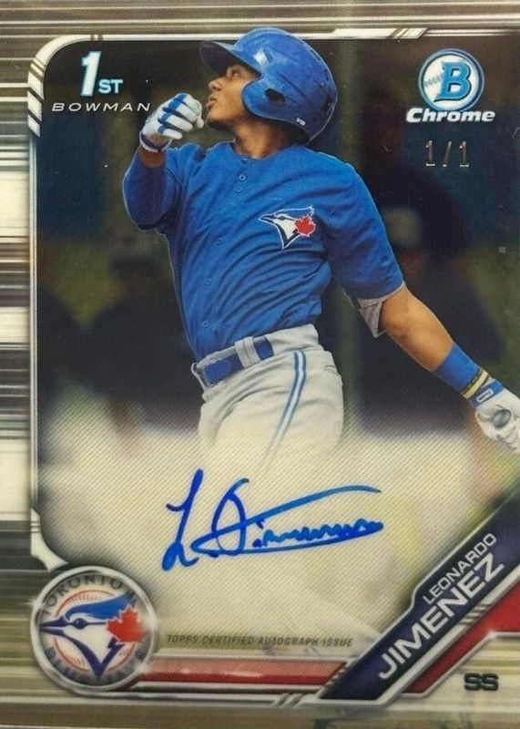 2019 Bowman Chrome #CPA-LJ Prospect Auto - Superfractor /1 (1st)