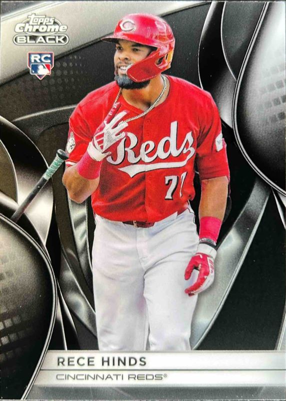 Rece Hinds 2025 Topps Chrome Black #149 Base Rookie RAW