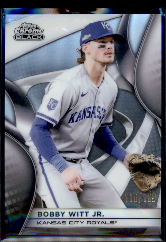 Bobby Witt 2025 Topps Chrome Black #1 Refractor /199 RAW