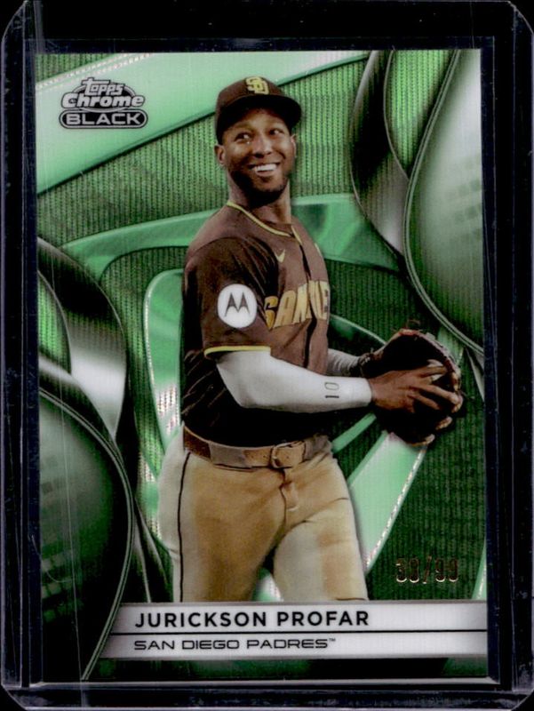 2025 Topps Chrome Black #49 Green Wave Refractor /99