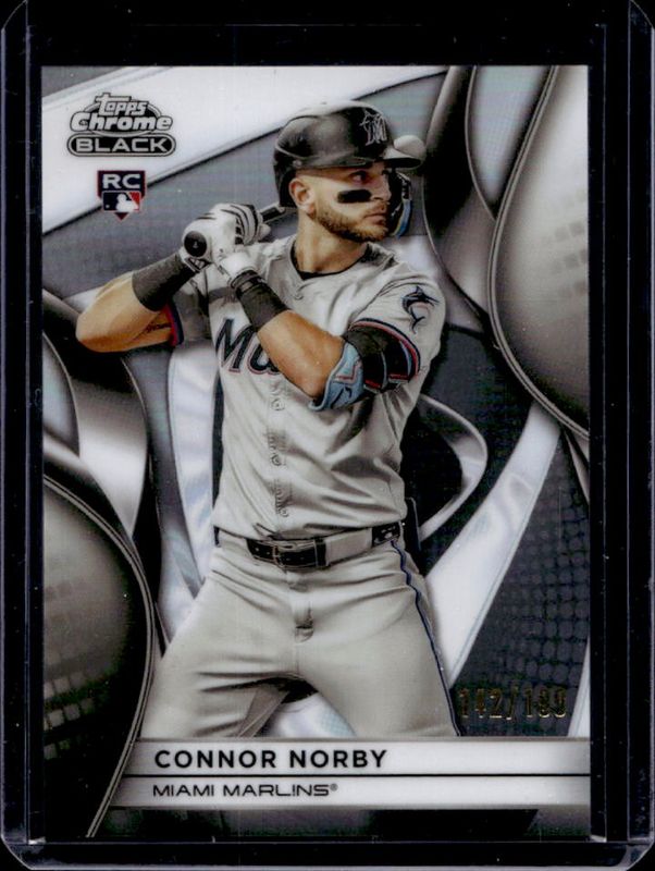 Connor Norby 2025 Topps Chrome Black #29 Refractor /199 Rookie RAW