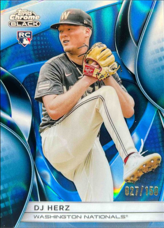 DJ Herz 2025 Topps Chrome Black #67 Blue Refractor /150 Price