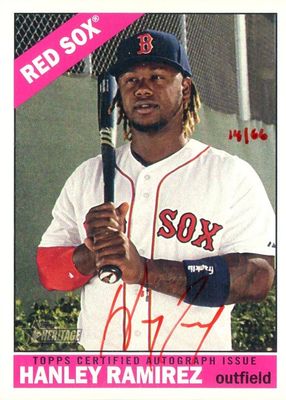 2015 Topps Heritage High Number #ROAH-HR Real One Autographs - Red Ink /66