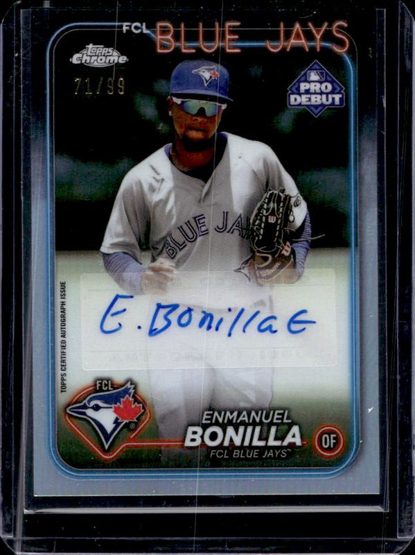 2024 Topps Pro Debut #PDC-122 Chrome Autographs - Refractor /99