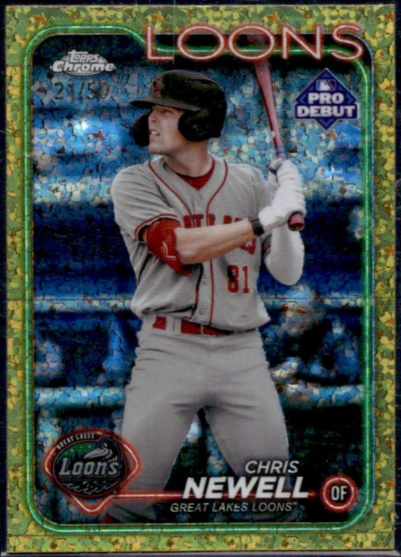 2024 Topps Pro Debut #PDC-100 Chrome - Gold Mini Diamond Refractor /50