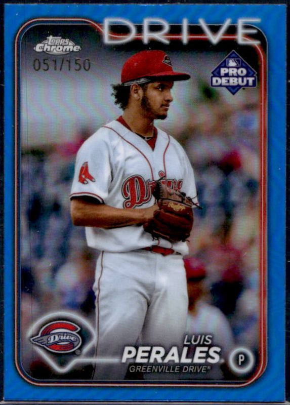 2024 Topps Pro Debut #PDC-43 Chrome - Blue Refractor /150