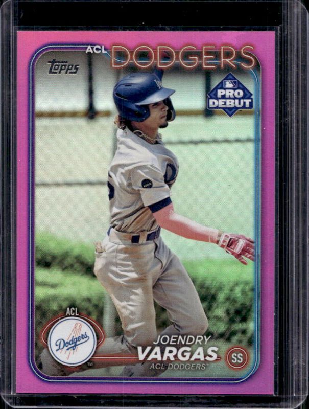 Joendry Vargas 2024 Topps Pro Debut #PD-55 Fuchsia Foil /199 RAW