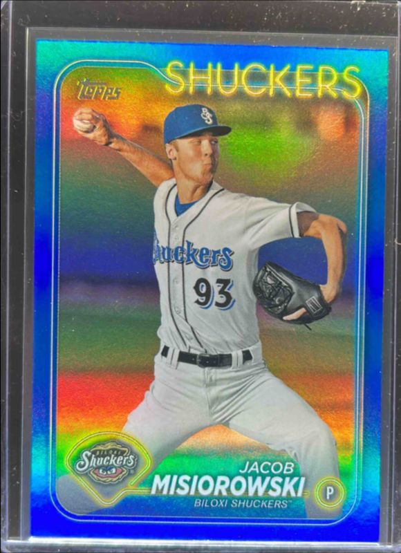Jacob Misiorowski 2024 Topps Pro Debut #PD-171 Blue Foil /150 RAW