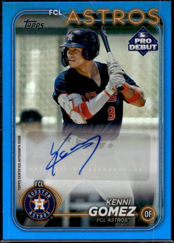 Kenni Gomez 2024 Topps Pro Debut #PD-191 Base Autographs - Blue /150 RAW